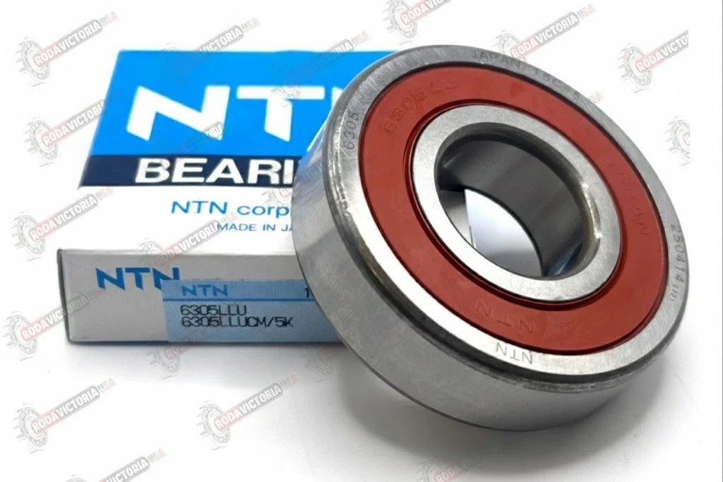 NTN 6305 LLU CM/5K Deep groove Ball Bearing, Rubber Sealed 25x62x17 mm
