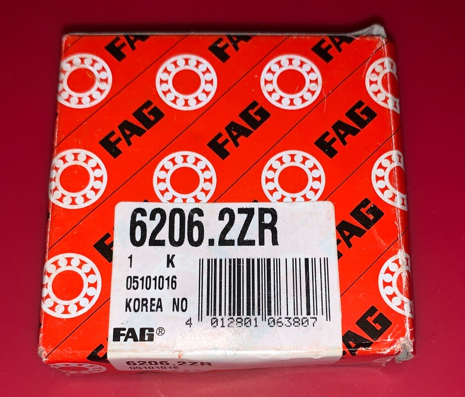 FAG – 6206 2ZR – Deep Groove Ball Bearing – New