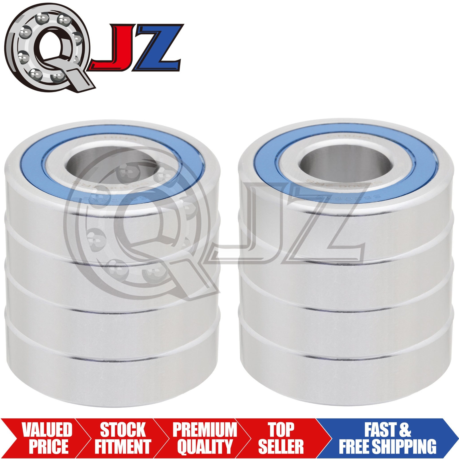 [Qty.8] S6306-2RS New Stainless Radial Ball Bearing [30mm ID x 72mm OD x 19mm W]