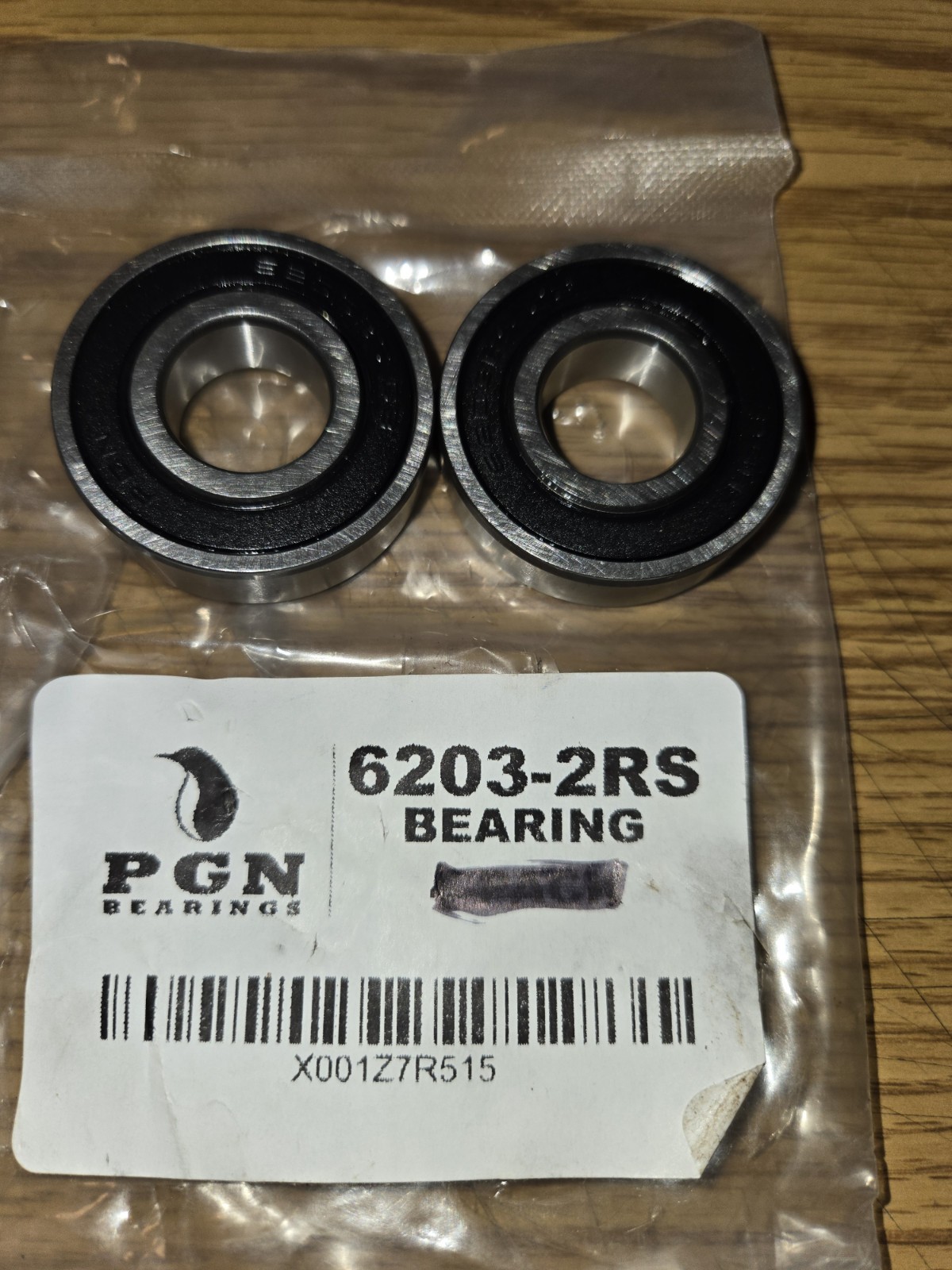 (2) 6203-2RS Premium Rubber Seal Ball Bearing C3 EMQ, 17x40x12, 6203 2RS 6203rs