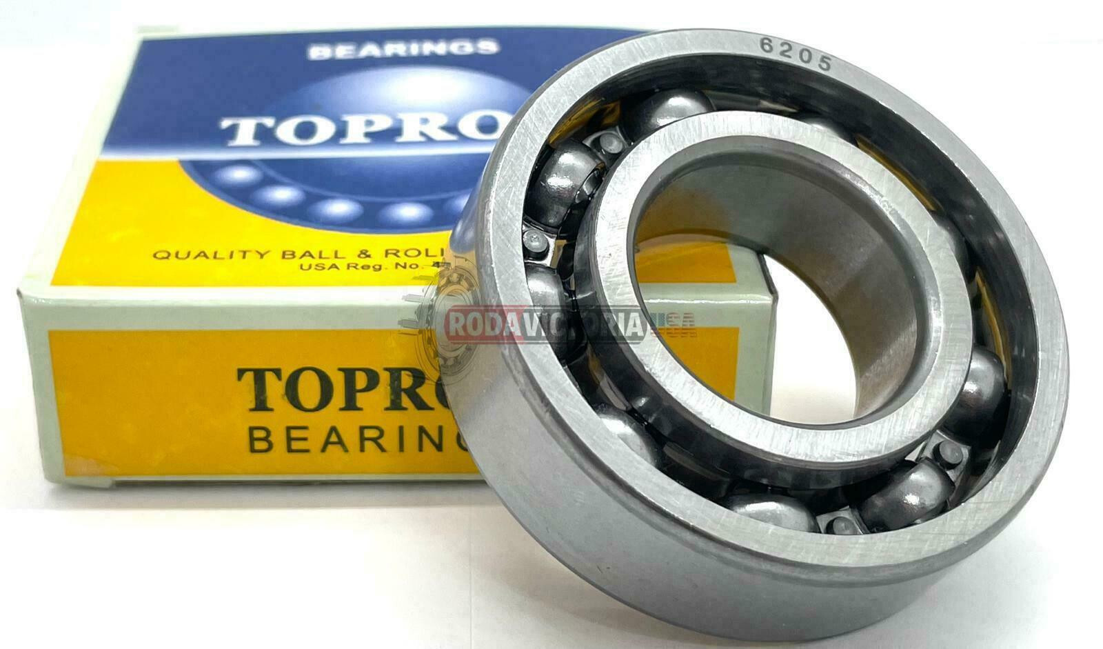 TOPROL 6204 OPEN Ball Bearing – Open Type 20x47x14mm – SAME DAY FREE SHIPPING