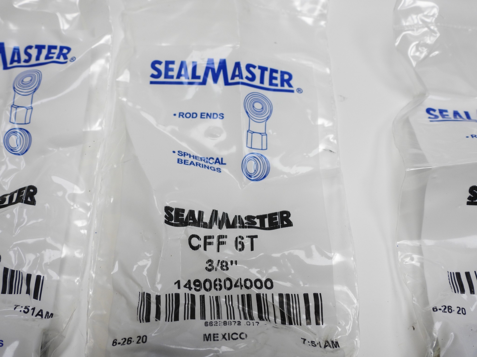 (10-Pack) SealMaster 3/8″ Bore Female Threaded Right Hand Rod End 0.3750 3/8-24