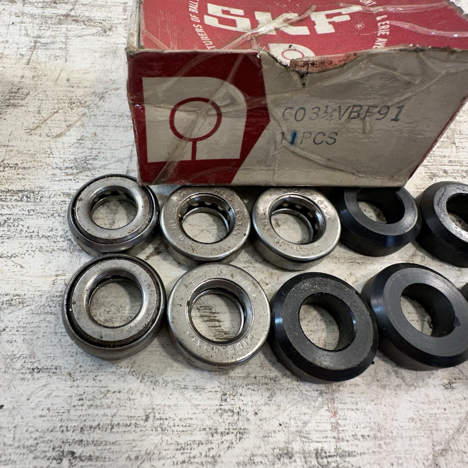 Vintage Lot Of 5 New In Box SKF 6031/4VBF91 Ball Bearings 1” Vintage Truck Door