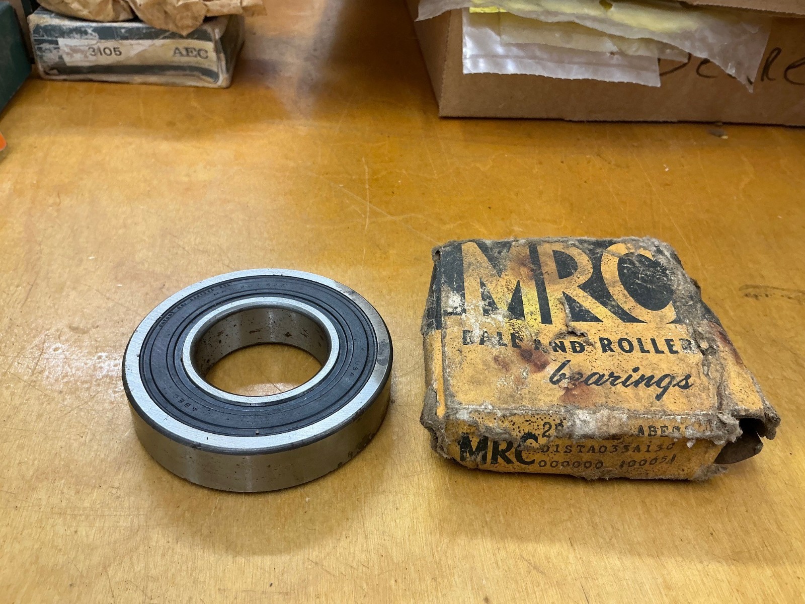 MRC BEARING# 207SZZ – SINGLE ROW BALL BEARING – NEW, UNUSED CONDITION