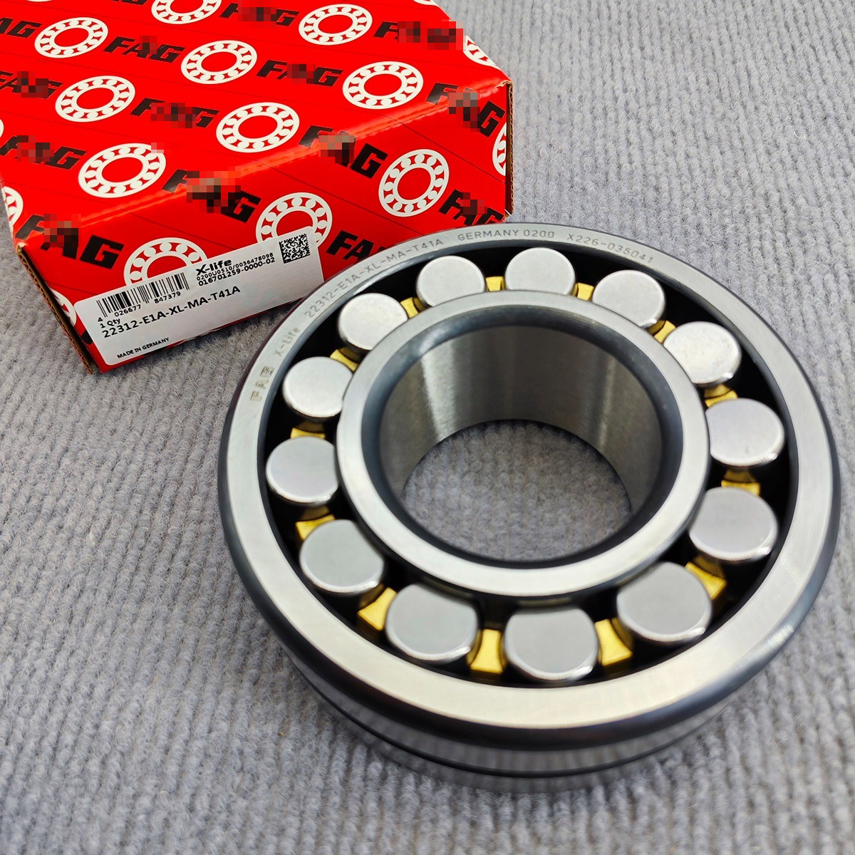 New Spherical Roller Bearing GER For FAG (Schaeffler) 22312-E1A-XL-MA-T41A