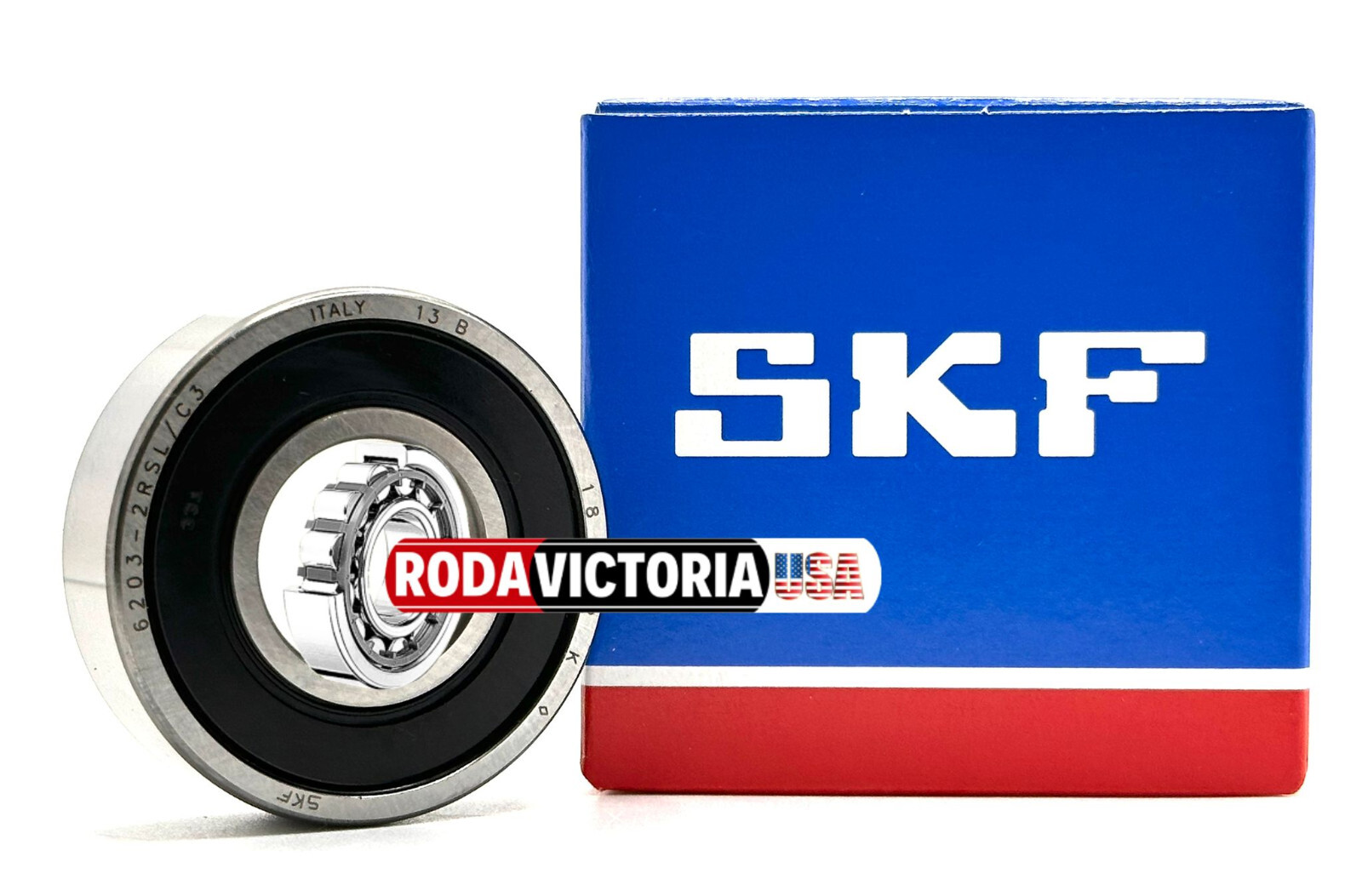 SKF 6203 2RSL C3 DEEP GROOVE BALL BEARING, RUBBER SEALED 17x40x12 6203LLU 6203VV