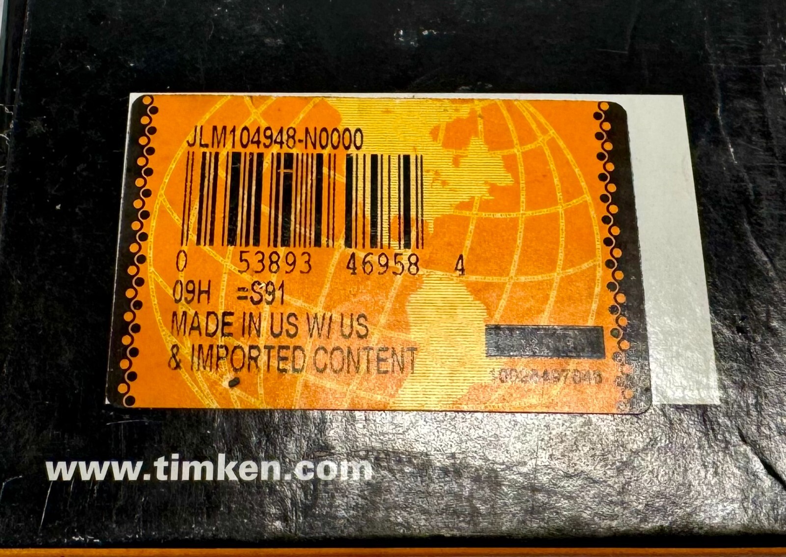Timken #JLM104948-N0000 Tapered Roller Bearing