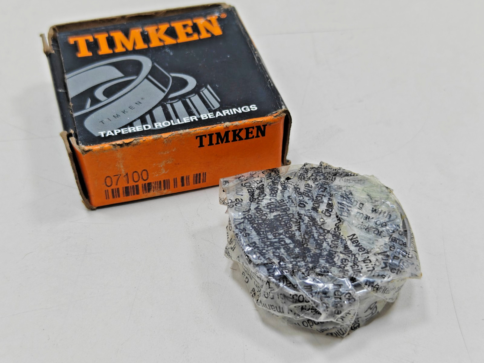 07100 Timken Tapered Roller Bearing Cone Only Timken 07100-20024 USA ID 1.000 in