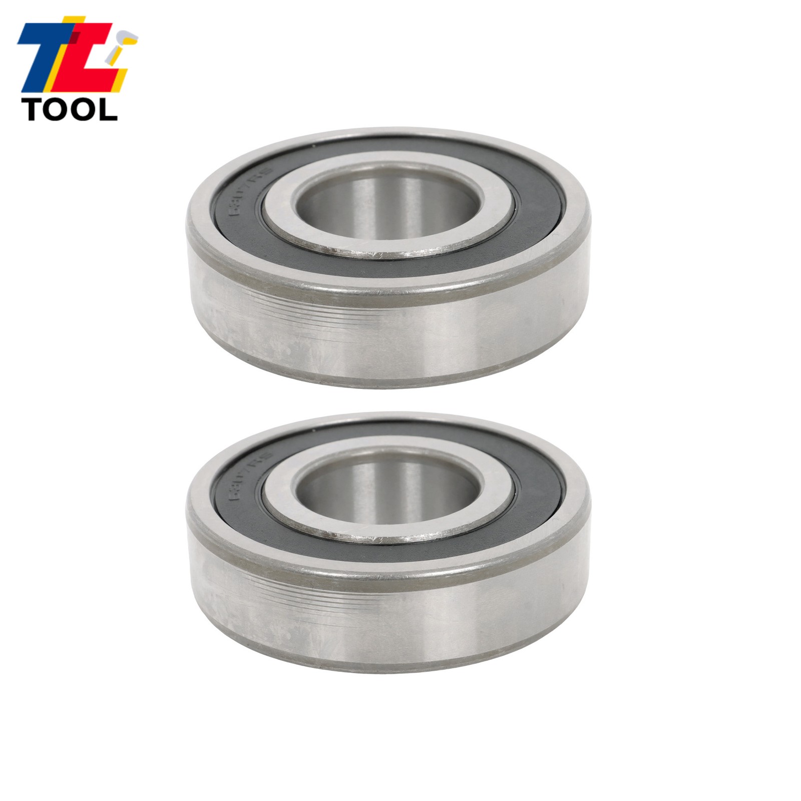 Industrial 6307-2RS Ball Bearing 2 Pack 35x80x21mm Rubber Seal