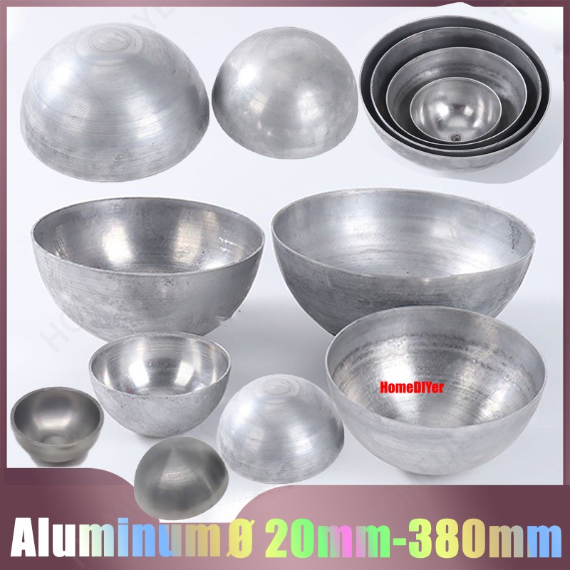 Aluminum Hemispheres Ø 20mm-380mm Metal Hollow Half Ball Alu Round Half Spheres