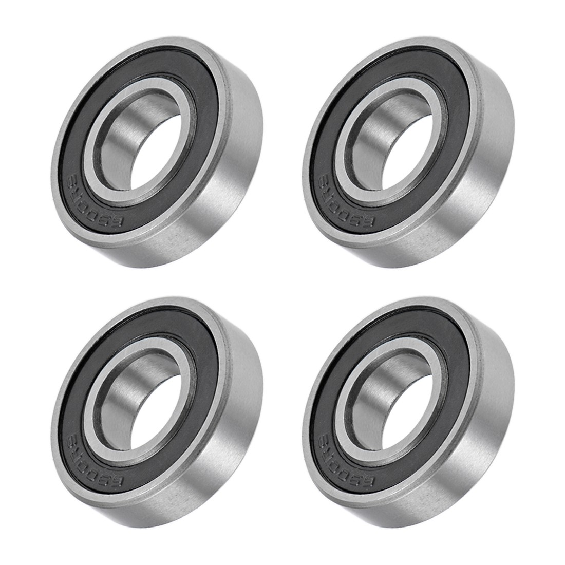 Bearings (6710-2RS, 10mmx22mmx6mm) 4Pcs, Chromium Steel Double Sealed