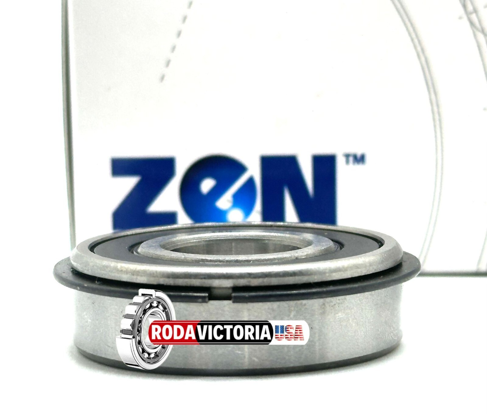 ZEN 6203 2RS NR BALL BEARING, RUBBER SEALED + SNAP RING 17x40x12mm