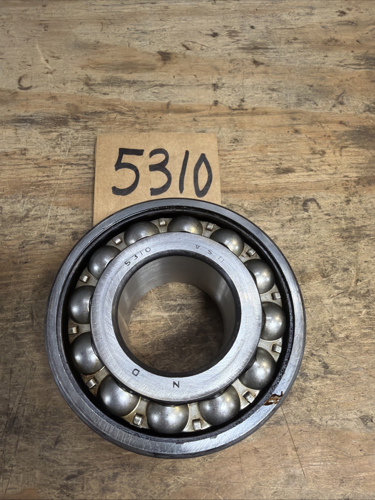 New Departure 5310 Double Row Ball Bearing Axis Angular 50mm Bore (h20)