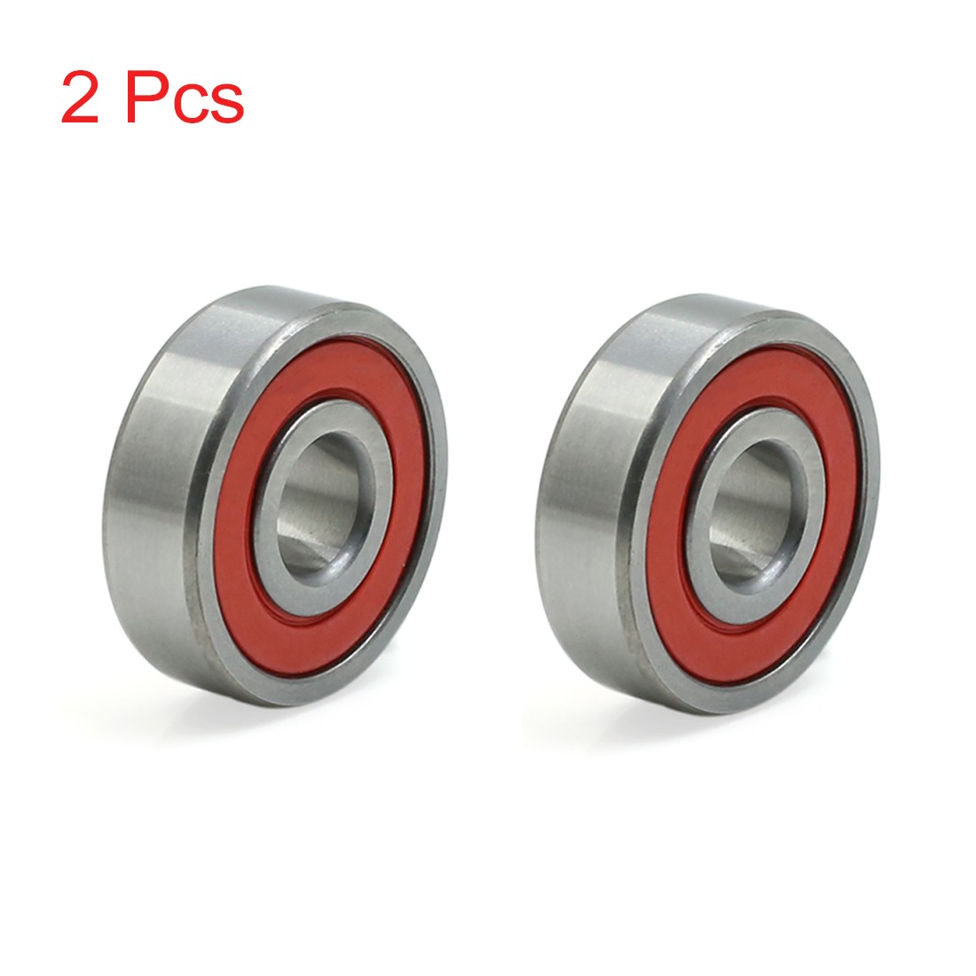 2pcs 6200RS 10mm x 30mm x 9mm Double Sealed Deep Groove Ball Bearing