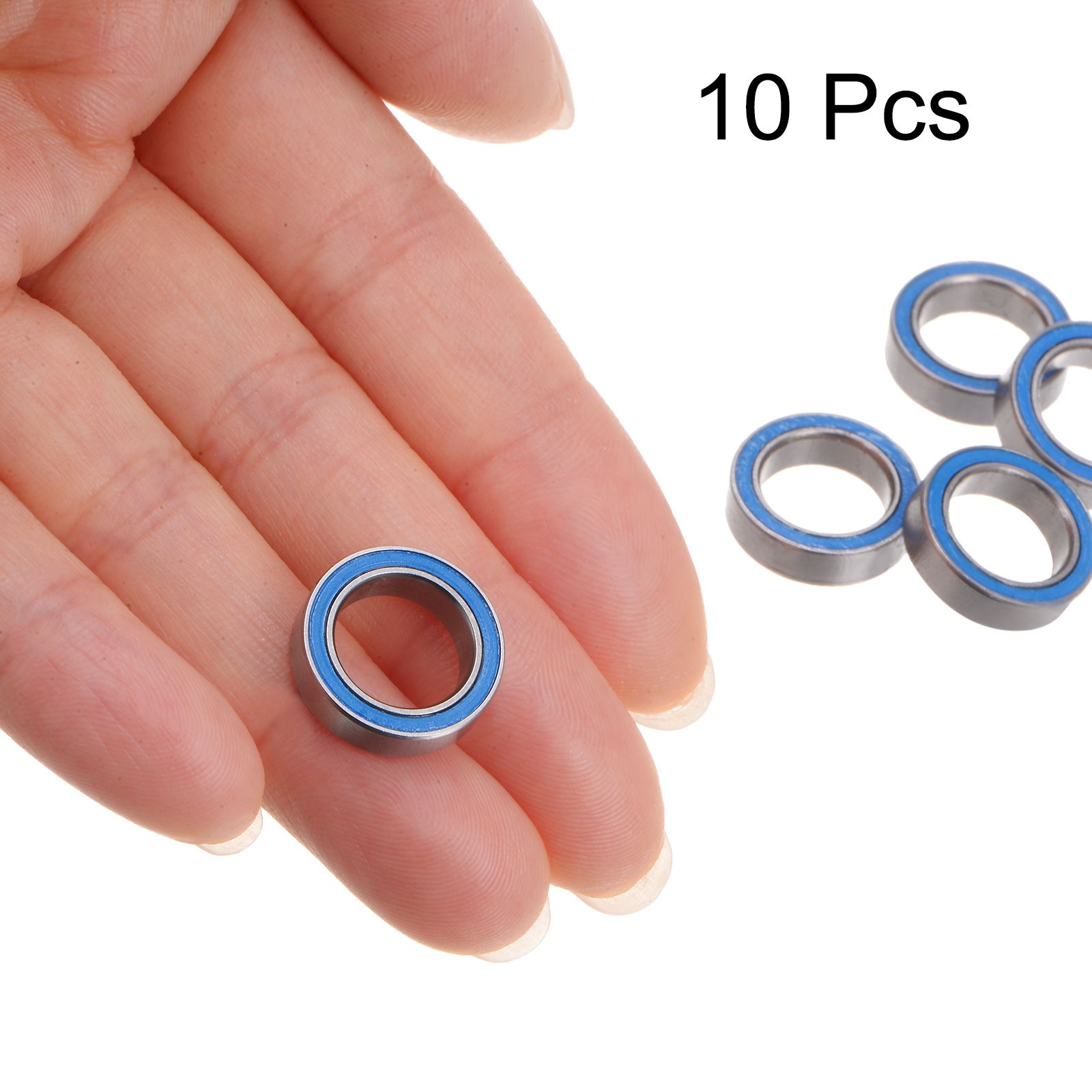10pcs 6700-2RS Miniature Ball Bearings 10x15x4mm Blue Rubber Sealed Bearings
