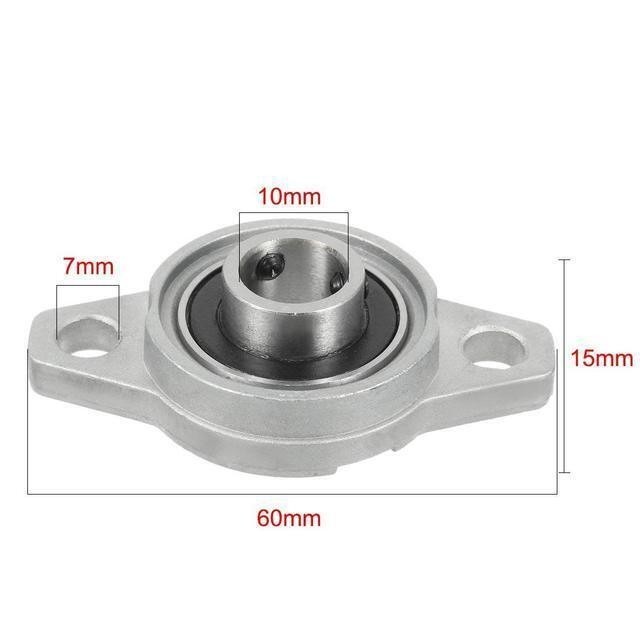 10 pcs Pillow Block Flange Bearing Rhombic Bearing Insert Linear Bearing Shaft