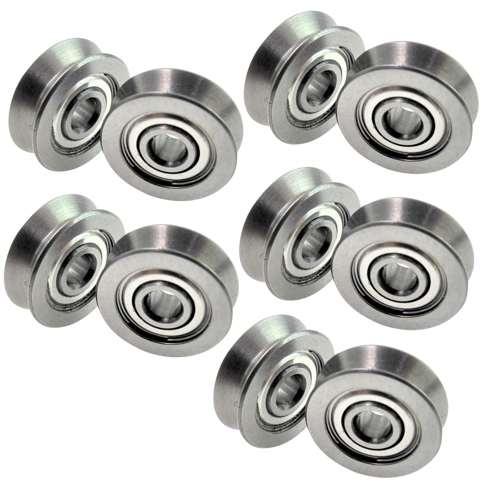 10Pack V623ZZ V Steel Groove Sealed Ball Bearings Vgroove 3mm ×12mm×4mm V623VV