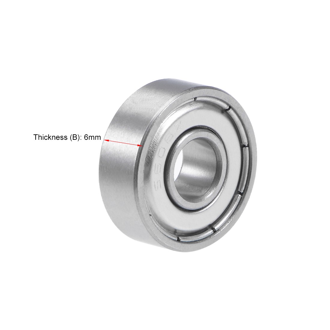 S606ZZ Stainless Steel Ball Bearing 6x17x6mm Double Shielded 606Z Bearings 2pcs