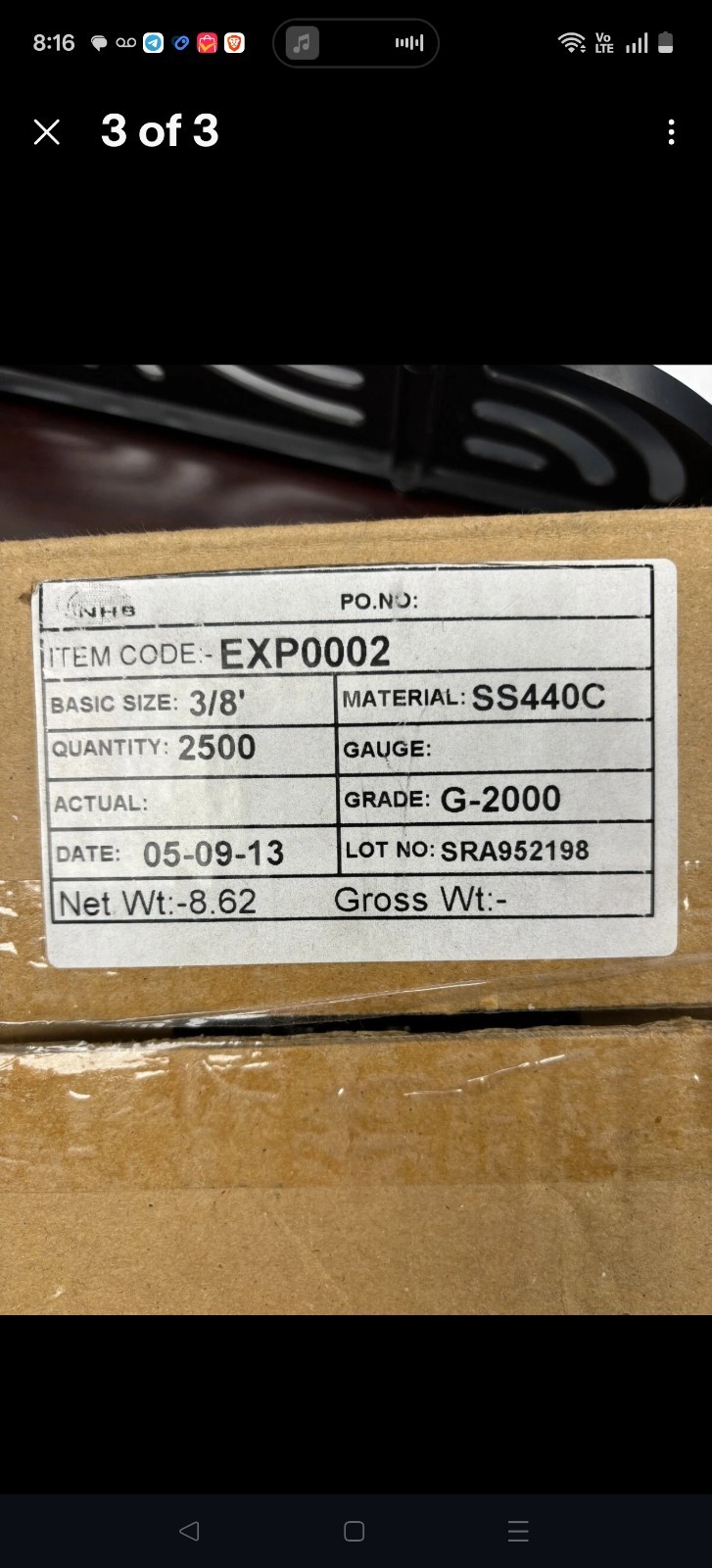 25x 440C 3/8″ Stainless Steel Ball Bearings g2000