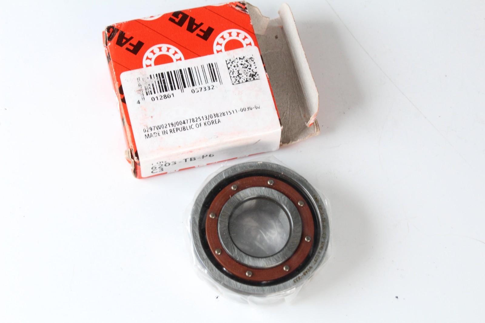 FAG 6203 TB P6 C3 Deep Groove Ball Bearing Open No Seals 17x40x12 mm