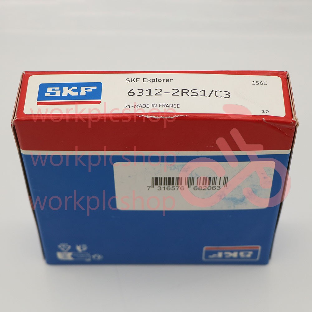1PCS NEW SKF 6312-2RS1/C3 single row deep groove ball bearing