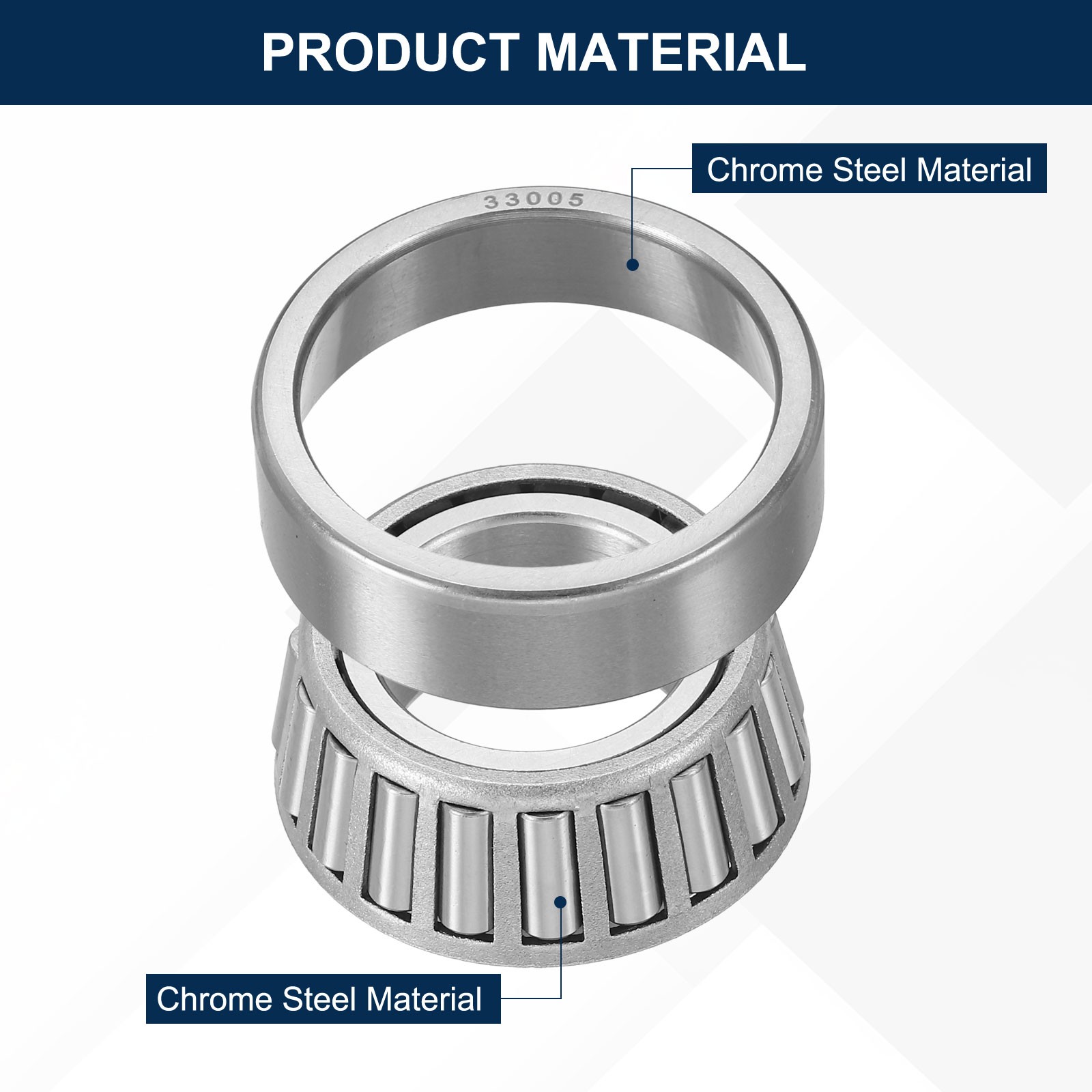For 33005 Bearing Tapered Rollers Cone and Pair 25mm x 47mm OD P6
