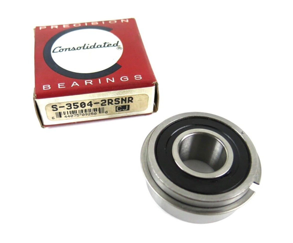 Consolidated / JAF S-3504-2RSNR Ball Bearing w/ Snap Ring 20x47x20.62mm – Japan