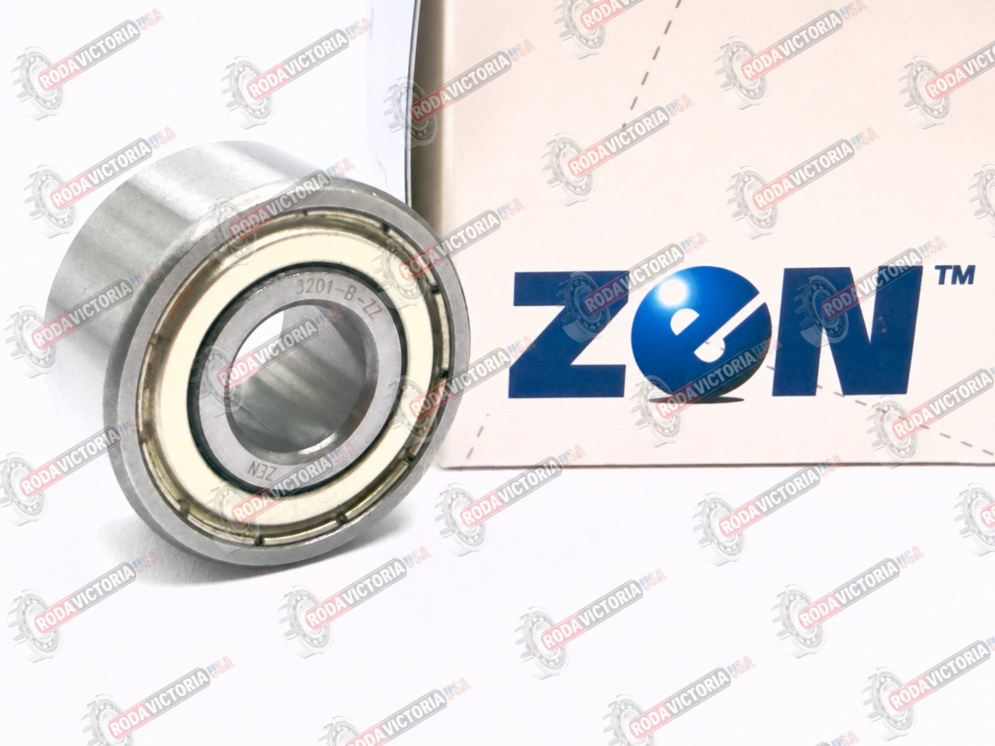 ZEN 3201 ZZ Angular Contact Ball Bearing Metal Shielded 5201 ZZ 12x32x15.9 mm