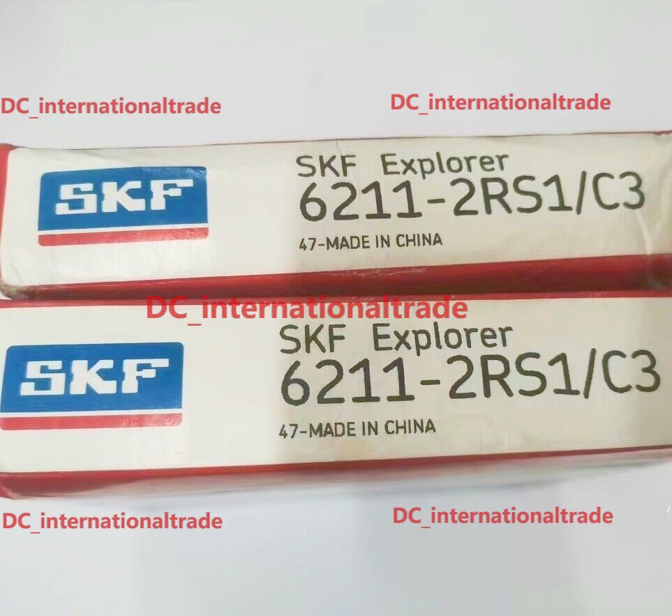 NEW SKF 6211-2RS1/C3 deep groove ball bearing 1PCS #DC