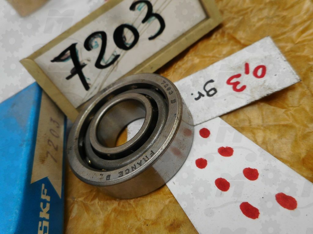 Oblique bearing with 1 crown of spheres Ø 17x40x12 mm Skf 7203/BEP