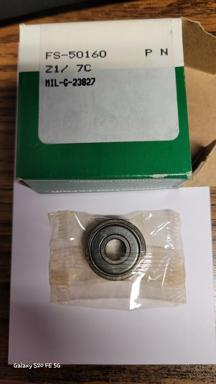 Fafnir 37KDD Deep Groove Radial Ball Bearing, Double Shielded