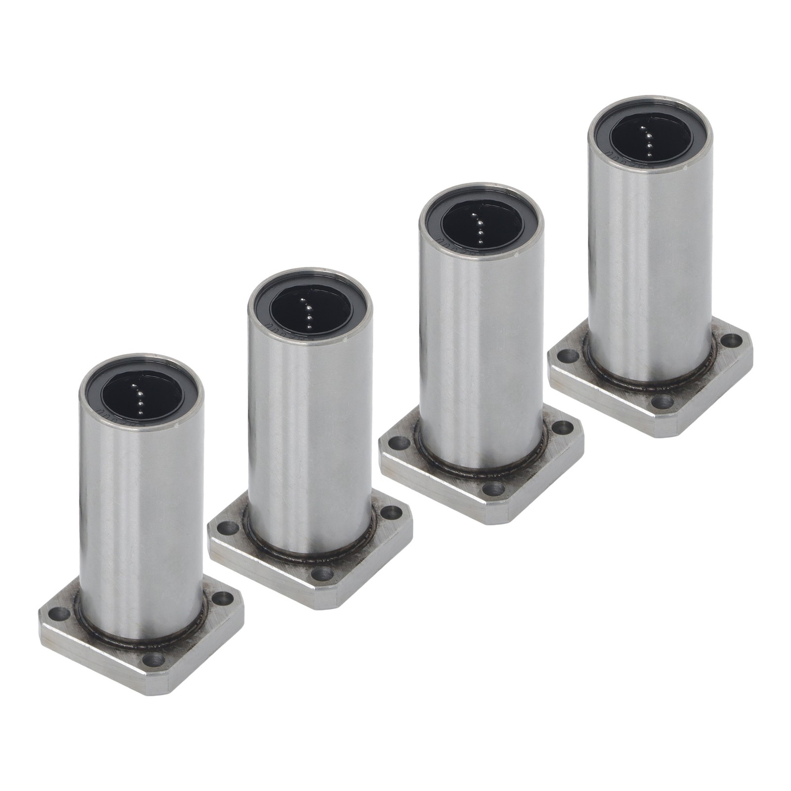 4 Pack LMK20LUU Linear Bearing 20x32x80mm Extra Long Square Flange Steel Cage