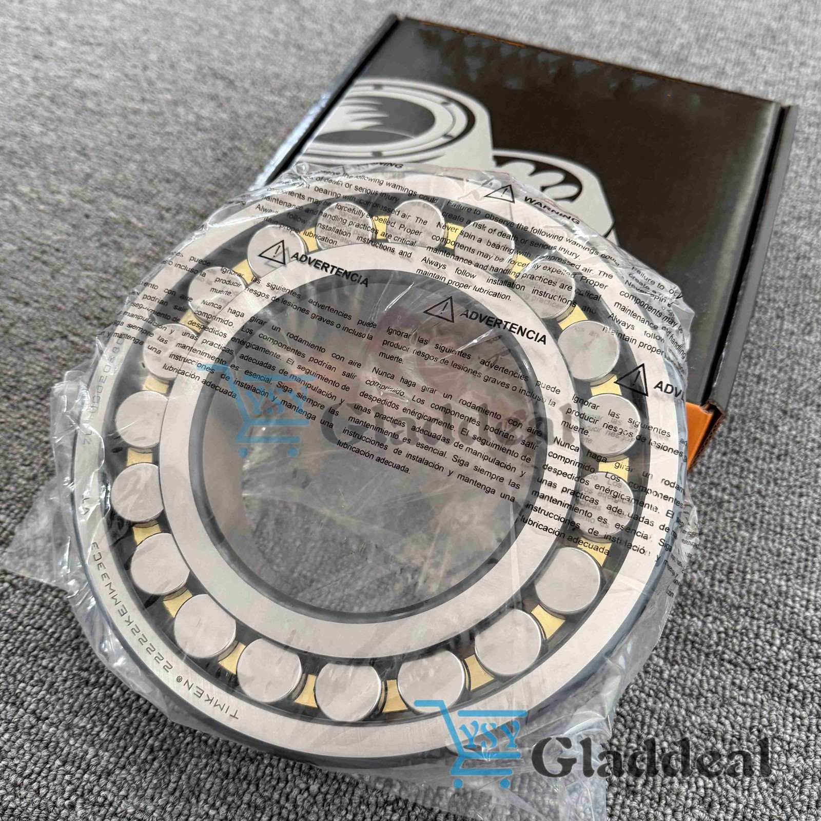 New Spherical Roller Bearing 22222KEMW33C3 for Timken 110 x 200 x 53 mm