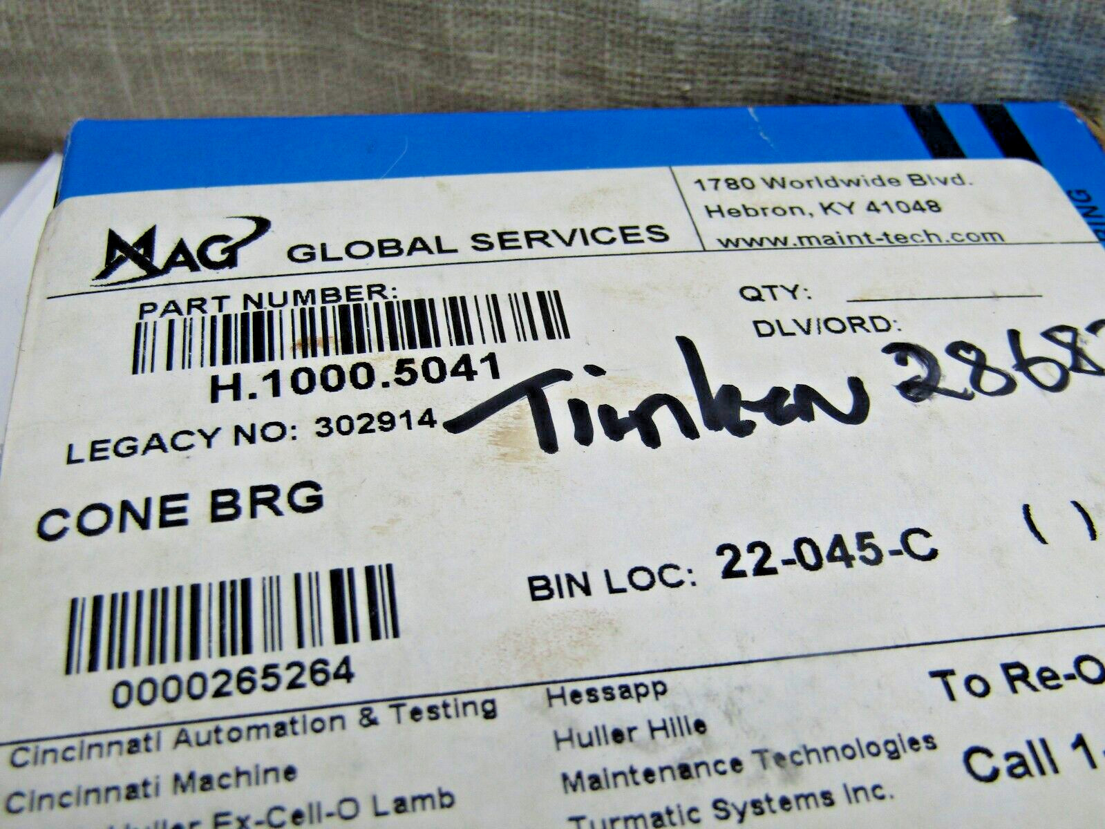 Timken 28682 Tapered Roller Bearing Cone