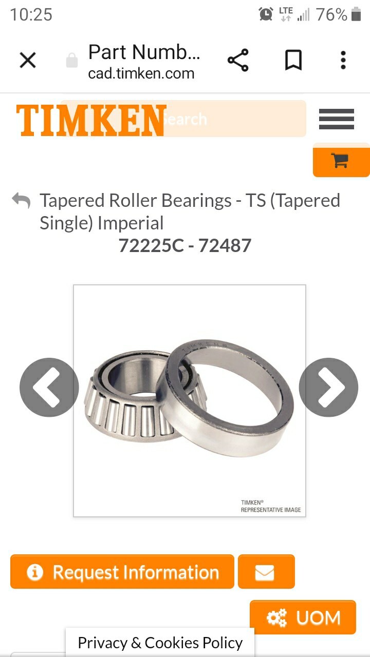 72225C Timken New Taper