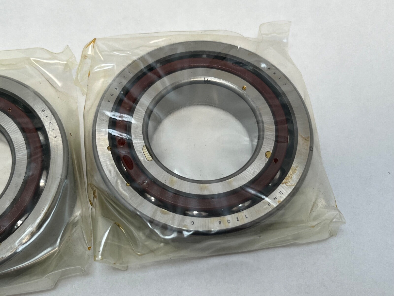 SNR 7208CDUJ74 Bearing 40x80x18 mm 7208-C-T-DUL-P4 7208-C-DU-J74 France 2 Pcs