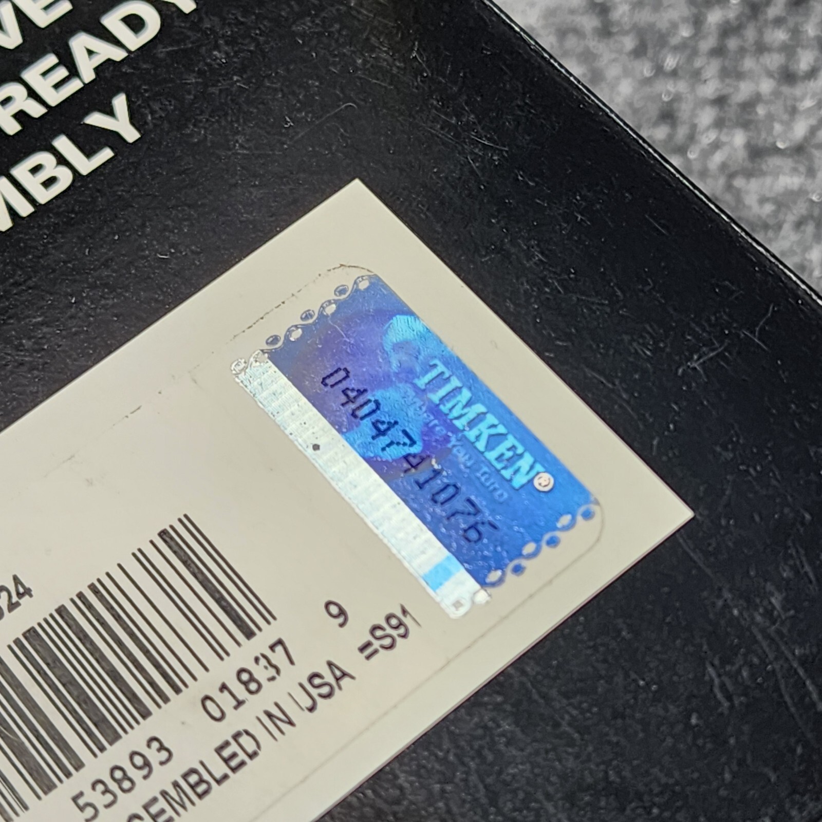 382A Timken Tapered Roller Bearing Cup 3.8125 in OD, 0.6250 in Width