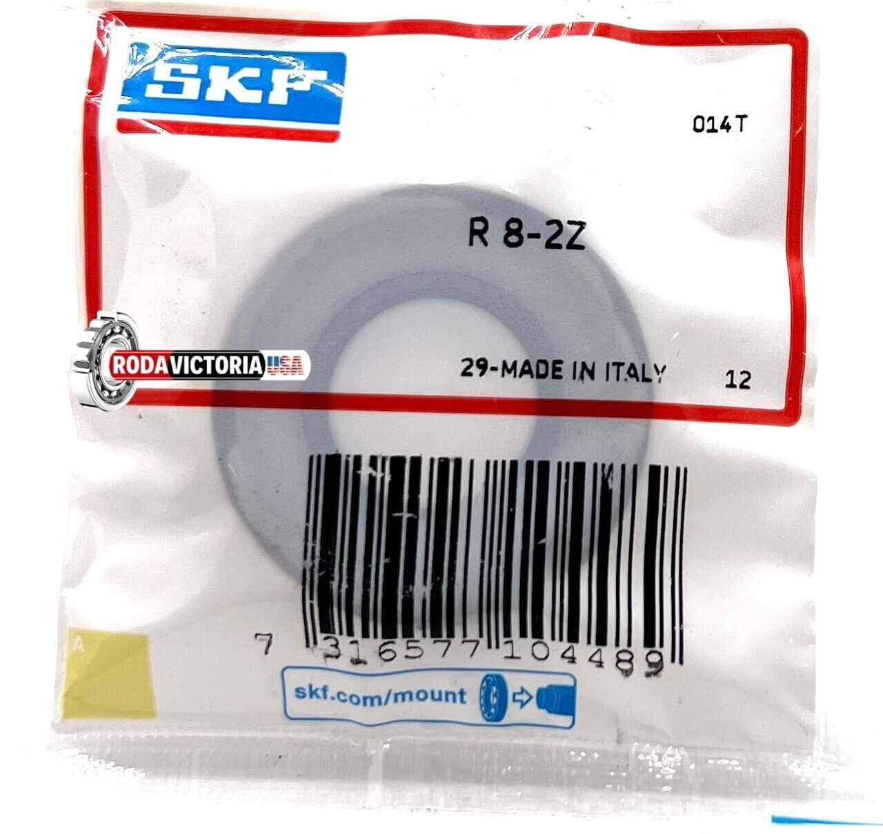 SKF R8-2Z Ball Bearing Sealed With Shield both Sides 1/2″ ID 1 1/8″ OD 5/16″ W