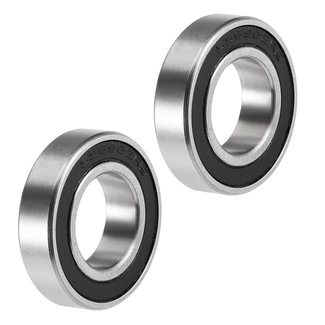2 x S6902-2RS Deep Groove Ball Bearings Double Sealed 440C Stainless Steel