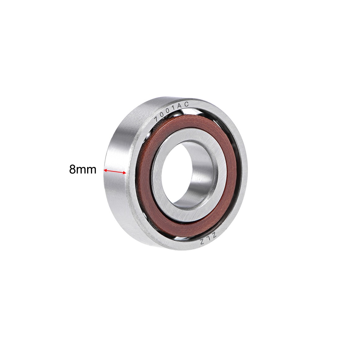 5pcs – 7001AC Angular Contact Ball Bearing Single Row Open 25°Contact Angle