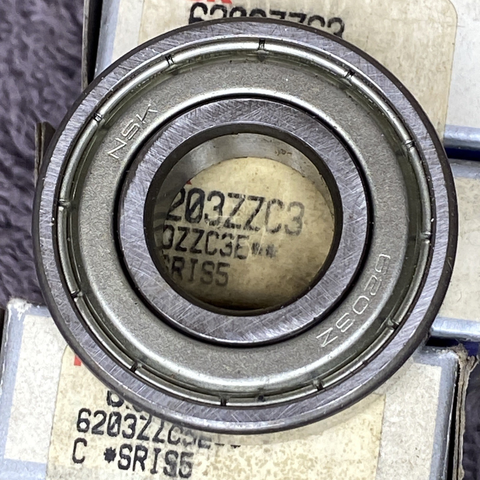 (8) NSK 6203-ZZ C3 17mm X 40mm X 12 mm Metal Shielded Bearing NOS NIB