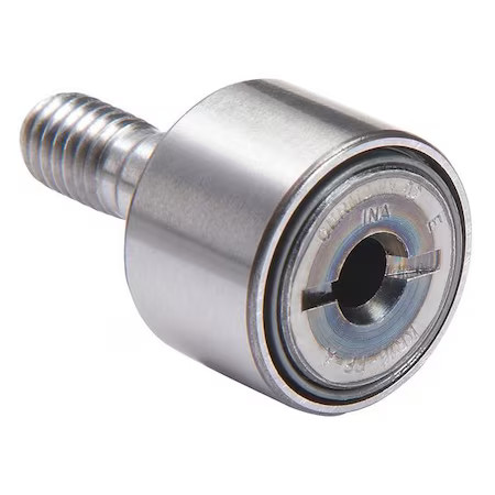 Ina Kr16-Pp-A Double Sealed Track Roller, Crowned Stud, Alloy Steel, 16 Mm Dia,