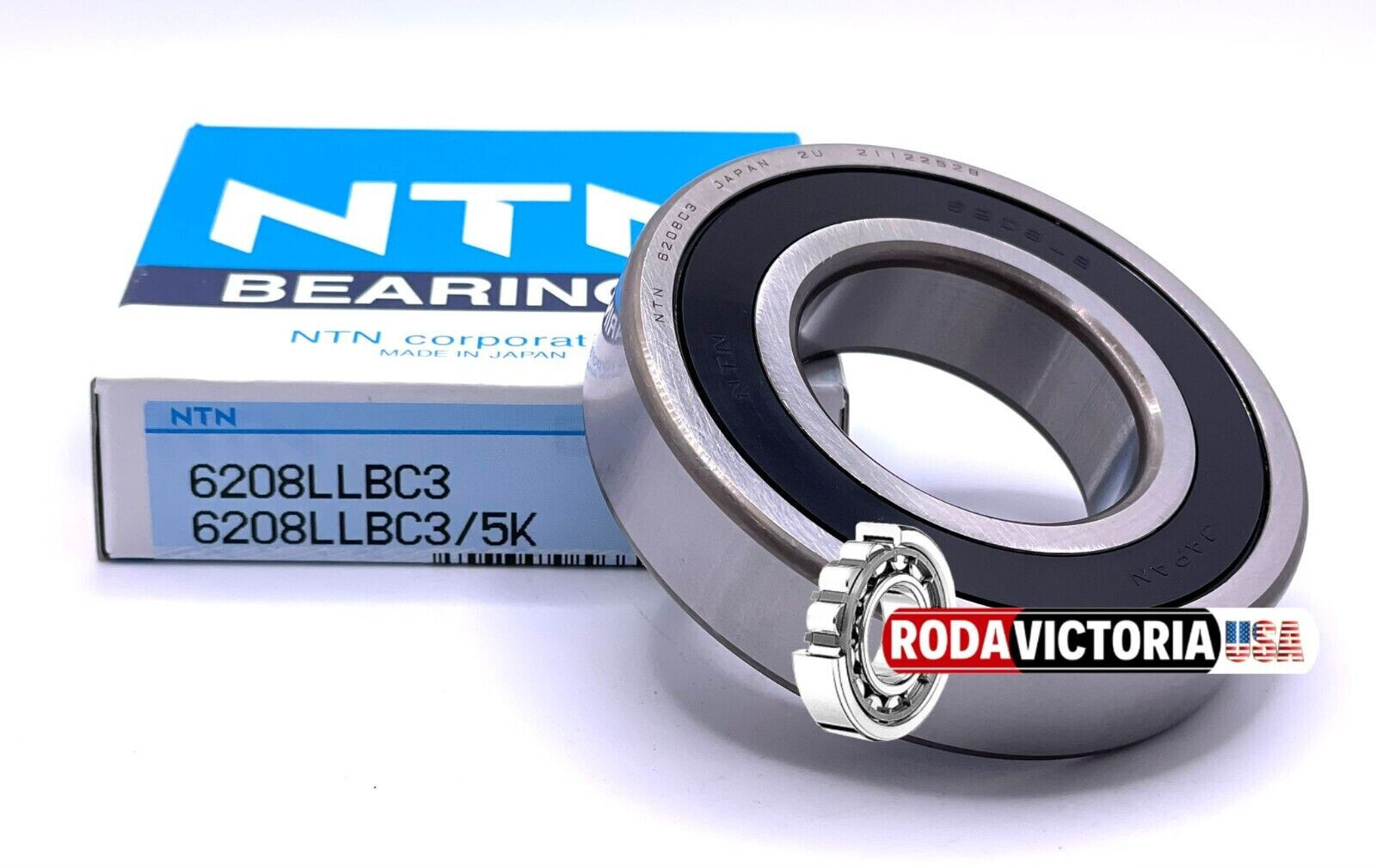 Deep groove ball bearing 6208 LLB C3/5K NTN – 40x80x18 mm 6208RS 6208 2RS