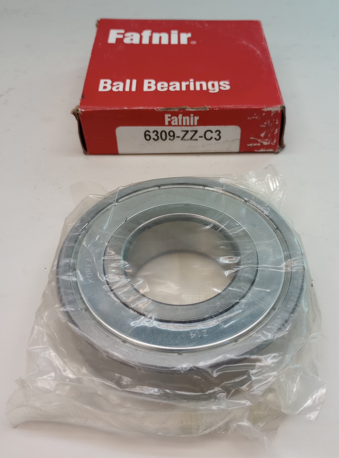 Fafnir 6309-ZZ-C3 Ball Bearing Deep Groove 45 x 100x 25mm 6309ZZC3 Double Shield