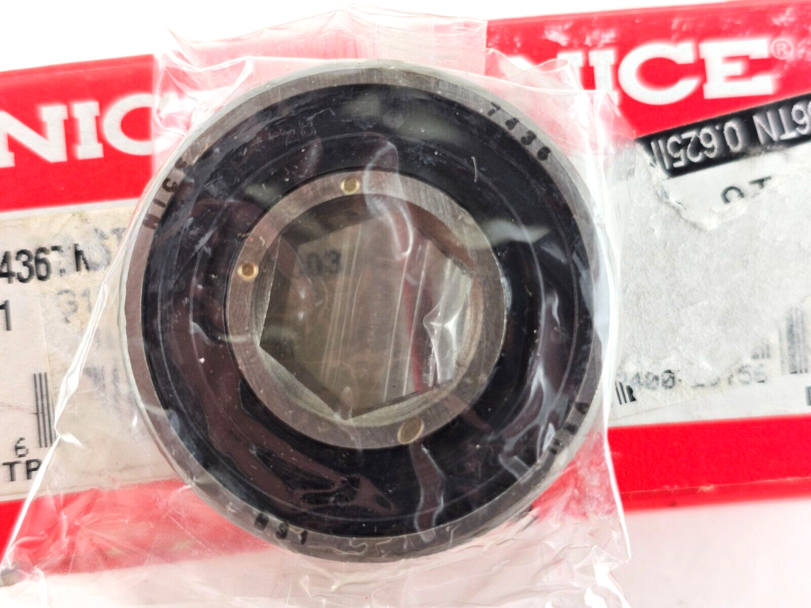 SEALED Nice RBC Bearings 7436TNTG18 Radial Ball Bearing, 5/8×1-1/4×1/2 Lot of 2