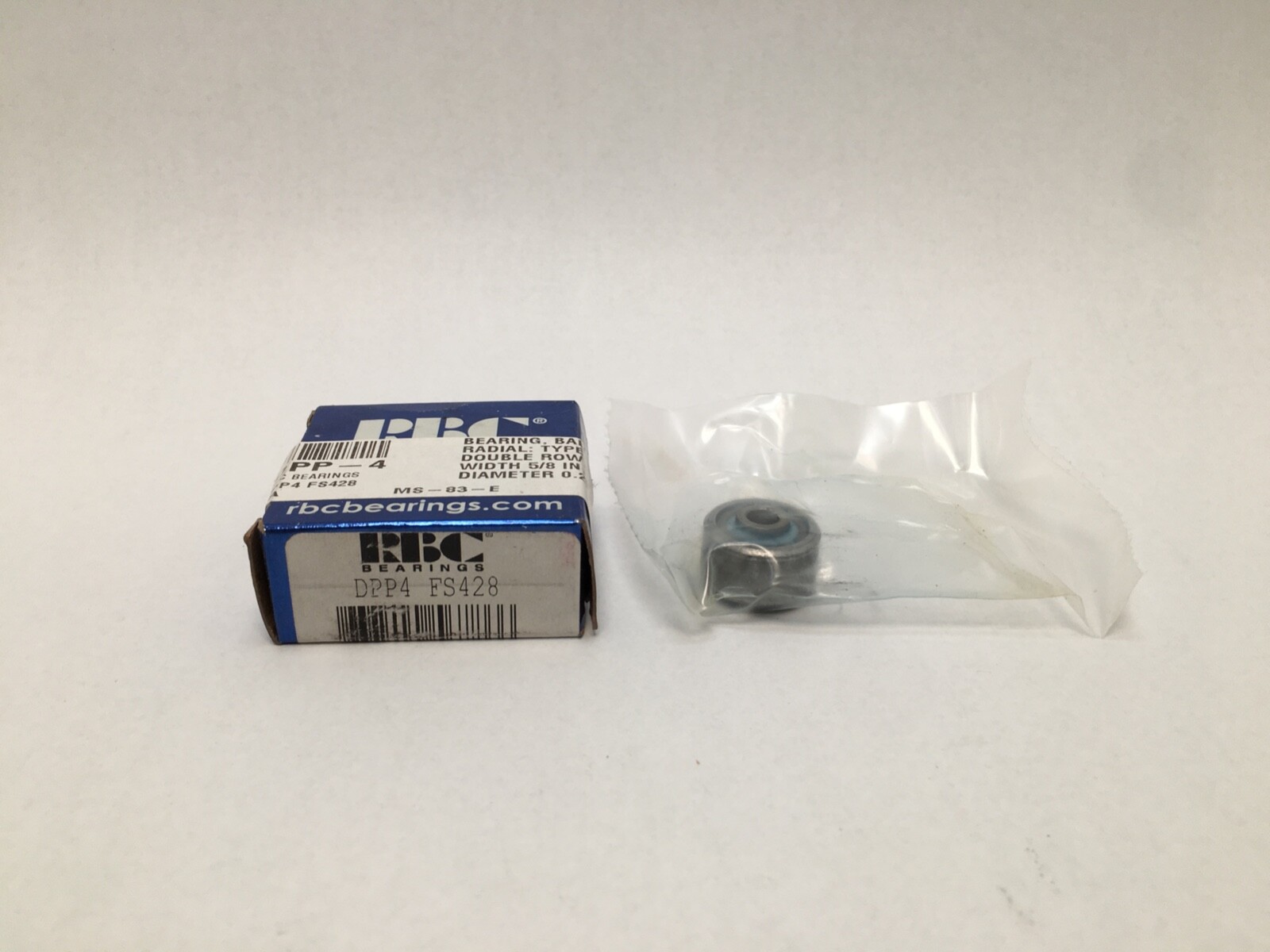 RBC DPP4 FS428 Bearing Sealed 1/4×29/32×5/8″ DPP4FS428 MS27644-4G USA