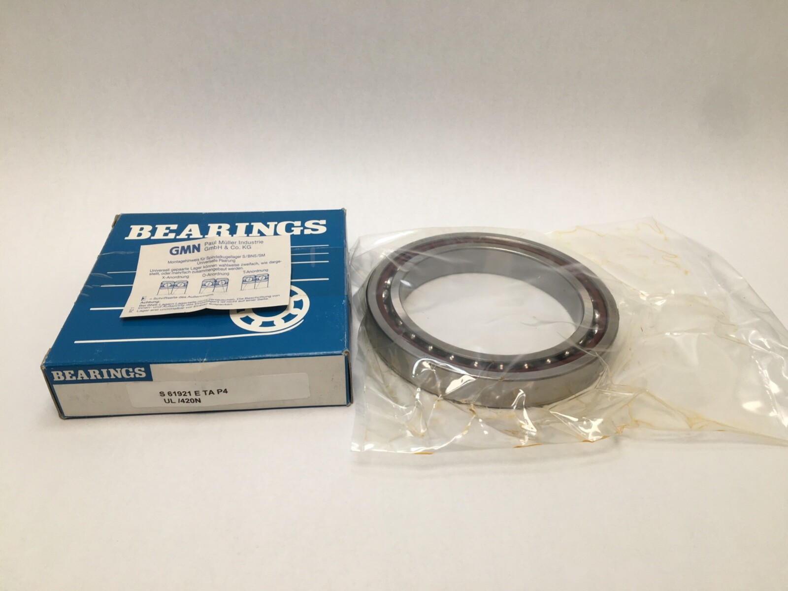 GMN S61921ETAP4 Angular Bearing 105x145x20 mm 71921 S 61921 E TA P4 Germany