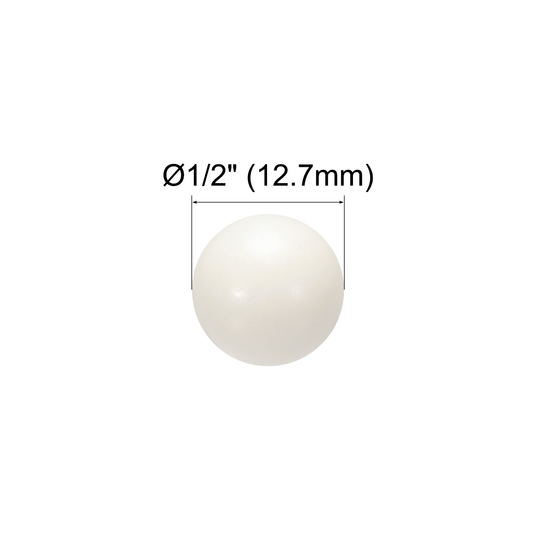 5pcs 1/2-inch PA Nylon Solid Plastic Balls Precision Bearing Ball