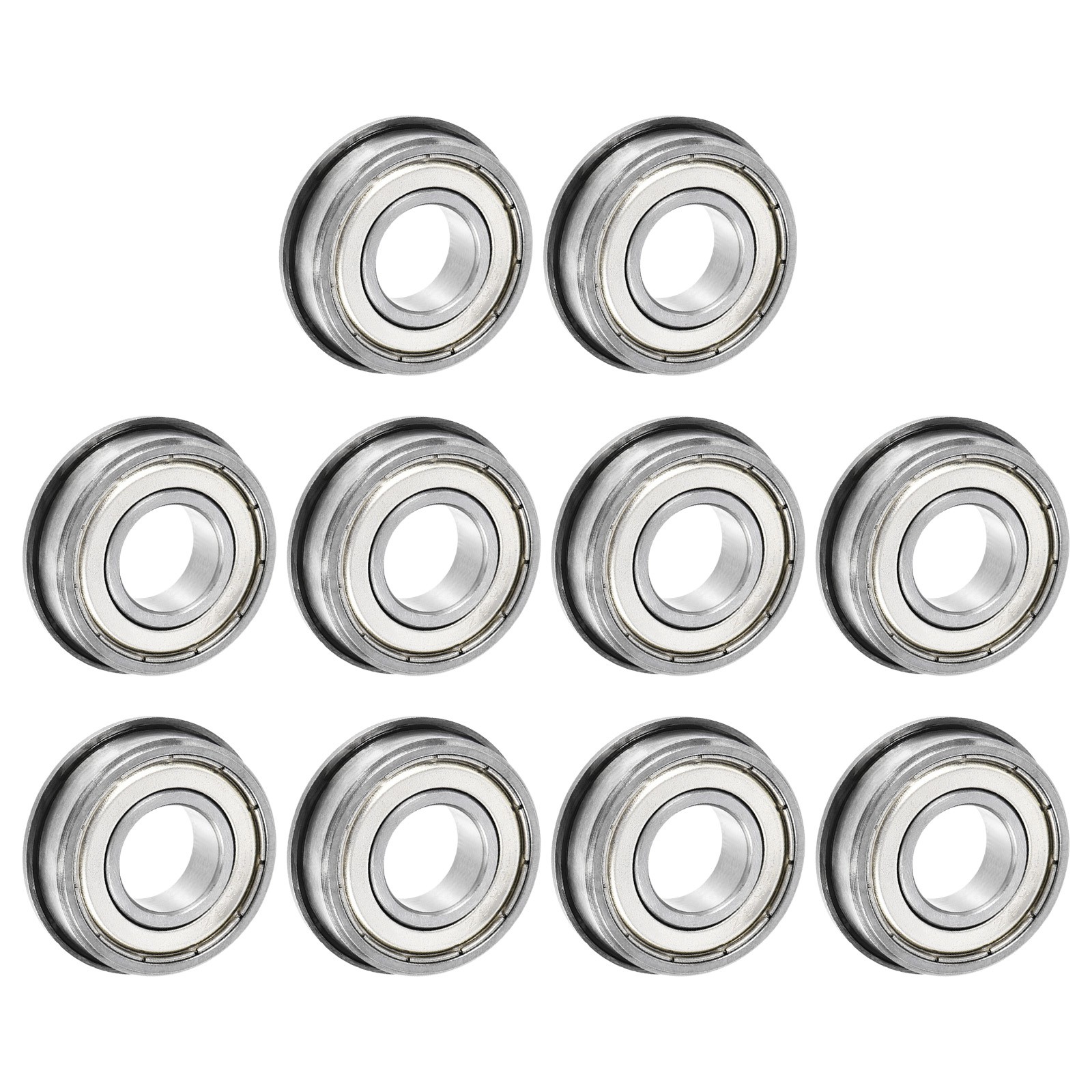 FR8ZZ Flanged Ball Bearing 1/2×1-1/8×5/16″ Chrome Steel Flange Bearings 10pcs