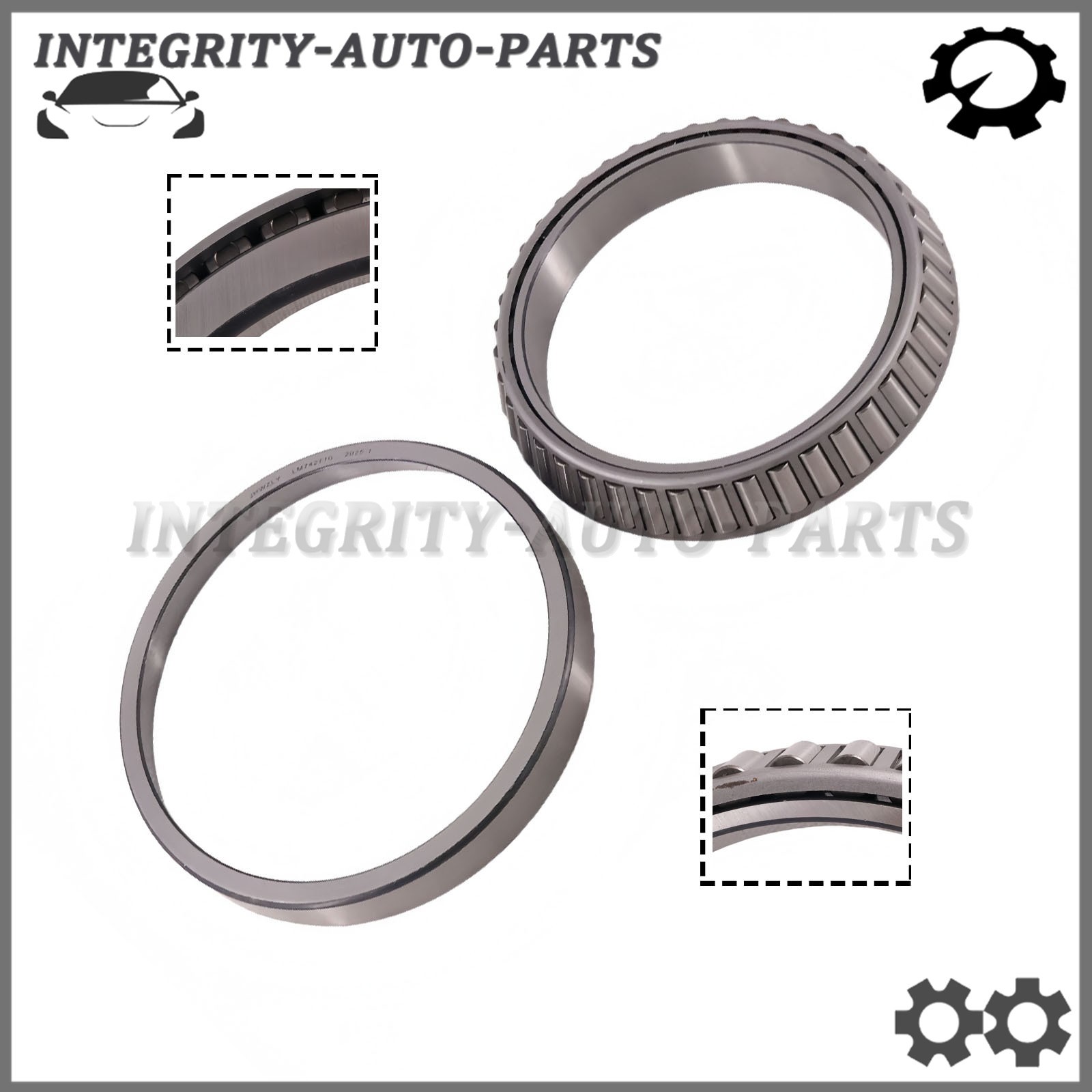 Tapered Roller Bearing Set Cup and Cone LM742749 LM742710 1-PC New Replacement